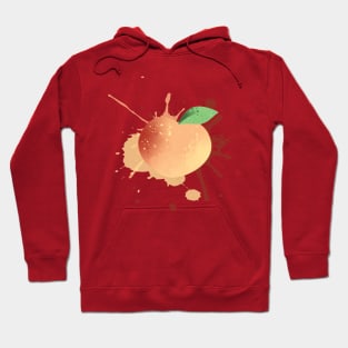 Peach Fruit Splatter Hoodie